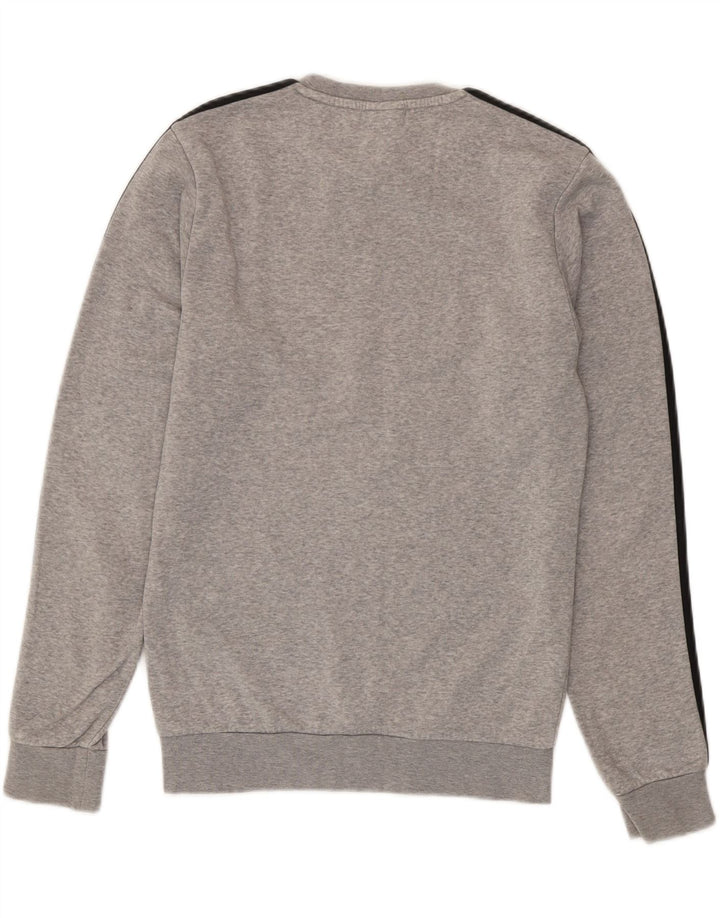 ADIDAS Mens Graphic Sweatshirt Jumper XS Grey Cotton Vintage Adidas and Second-Hand Adidas from Messina Hembry 