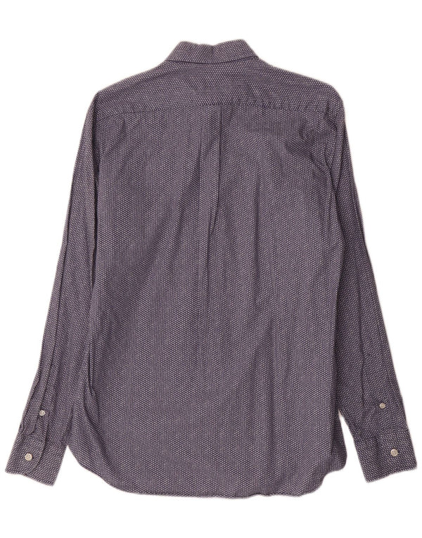Harmont & Blaine Mens Shirt Large Blue Geometric Cotton