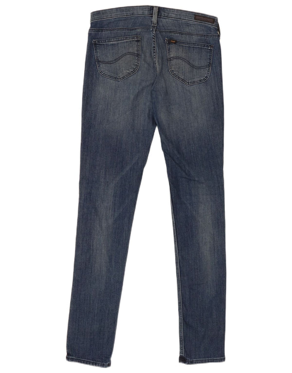 Lee Womens Lynn Skinny Jeans W29 L35 Blue Cotton