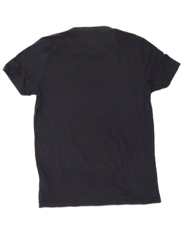 Petrol Industries Mens Graphic T-Shirt Top Medium Navy Blue Cotton