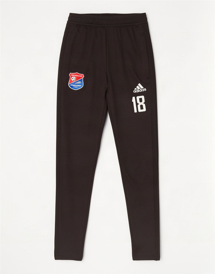 Pantaloni da tuta con grafica Adidas da uomo piccoli in poliestere nero