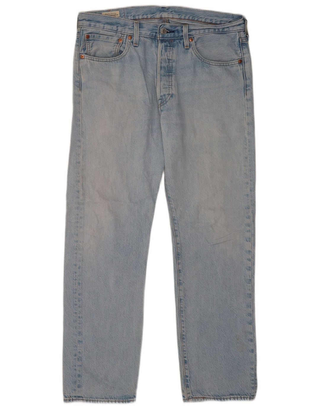 Levi's Mens 501 Straight Jeans W32 L30 Blue Cotton