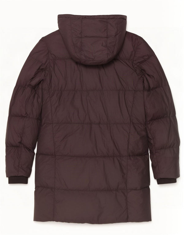 Jack Wills Womens Hooded Padded Coat UK 8 Small Grey Polyester