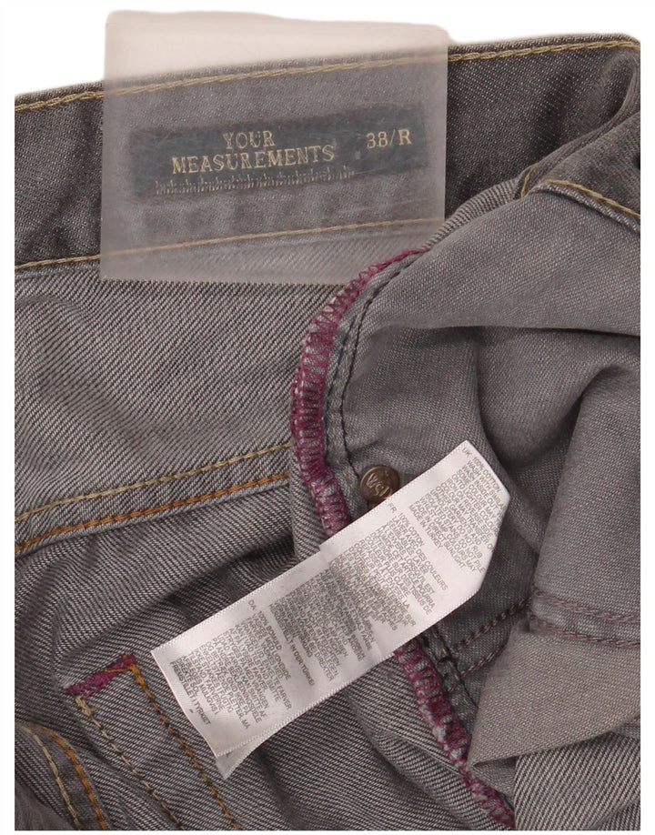 White Stuff Mens Straight Jeans W38 L32 Grey Cotton