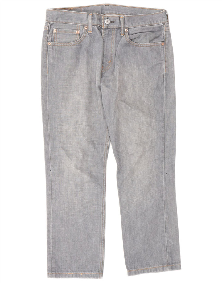 Levi's Mens 511 Tapered Slim Jeans W32 L30 Grey Cotton