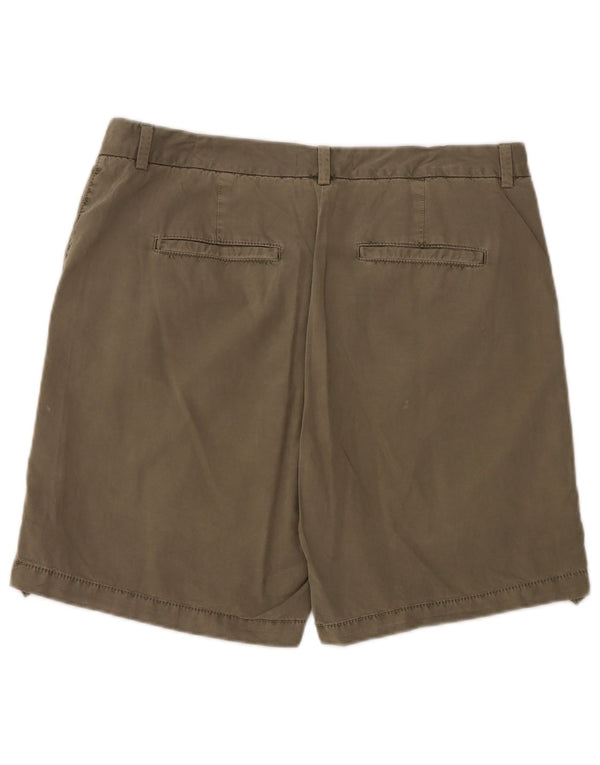 Marks & Spencer Damskie spodenki Chino UK 14, duże, W34, bawełna khaki