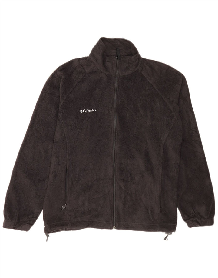 Columbia Mens Fleece Jacket UK 38 Medium Black Polyester