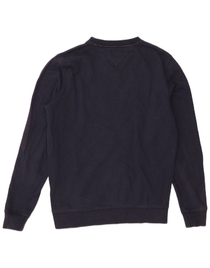 Tommy Hilfiger Herre Grafisk Sweatshirt Jumper Medium Navyblå Bomuld
