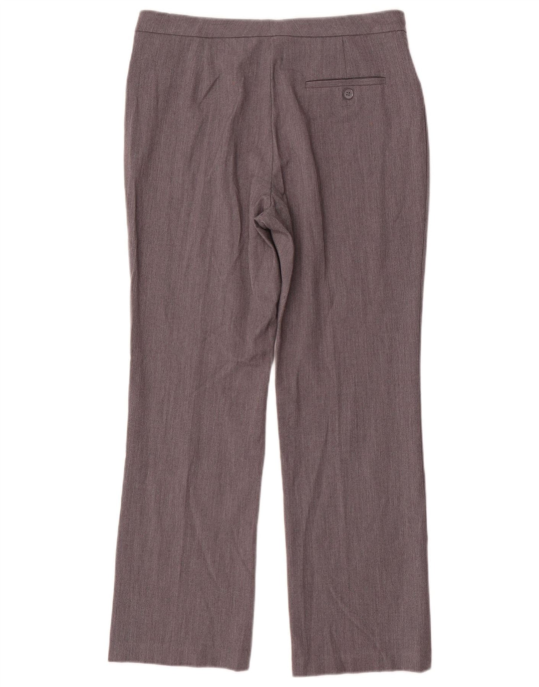 Marks & Spencer Womens Straight Suit Trousers UK 12 Medium W30 L28 Grey