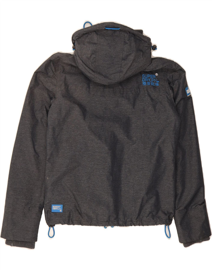 SUPERDRY Womens Windcheater Windbreaker Jacket UK 14 Medium Navy Blue Vintage Superdry and Second-Hand Superdry from Messina Hembry 
