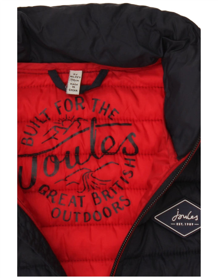 Joules Boys Polstret Gilet 5-6 år marineblå polyamid