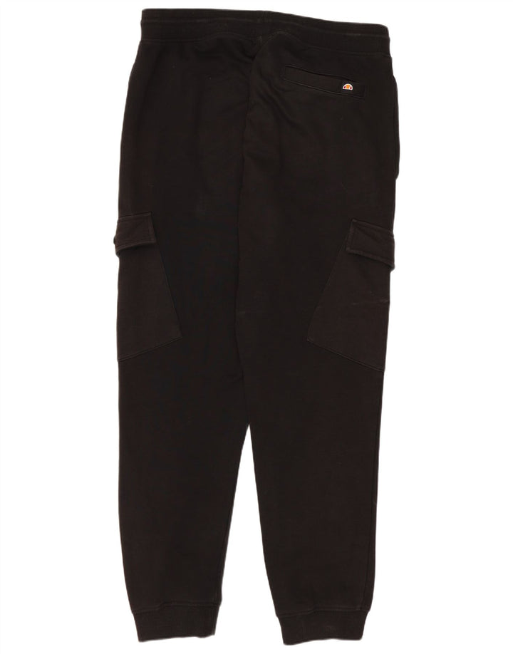 Ellesse Mens Cargo Tracksuit Trousers Joggers Large Black Cotton