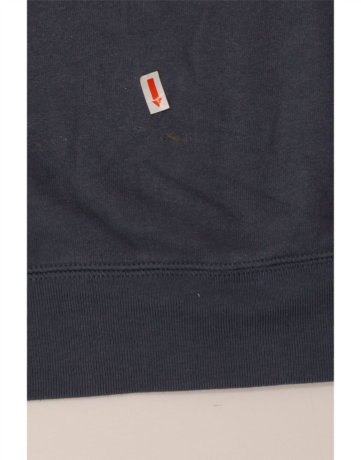 Marks & Spencer Womens Graphic Sweatshirt Jumper UK 16 Large Navy Blue