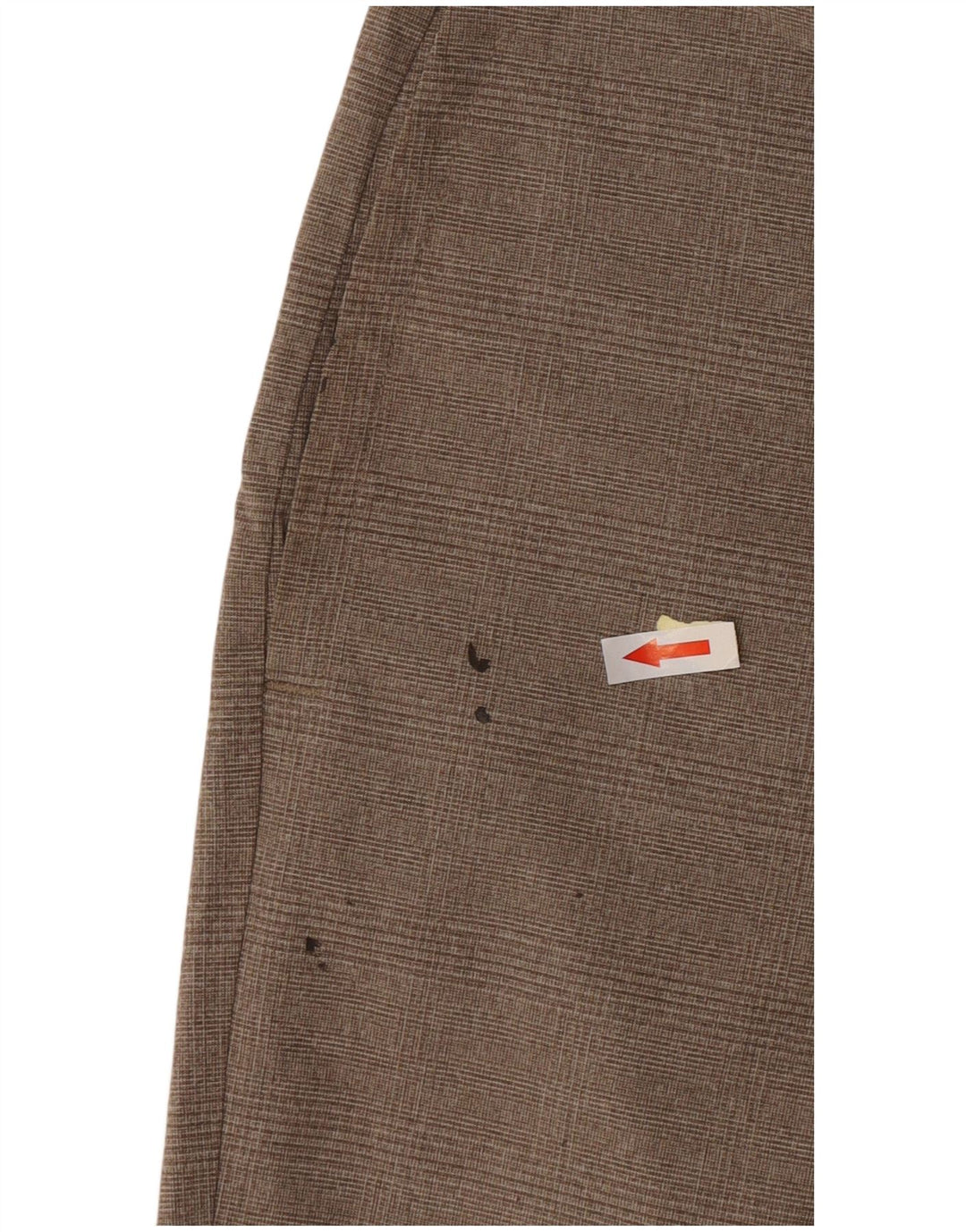 Travis Mathew Mens Chino Shorts W36 Large Beige Check Polyester
