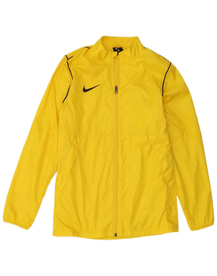 NIKE Mens Tracksuit Top Jacket Small Yellow Polyester