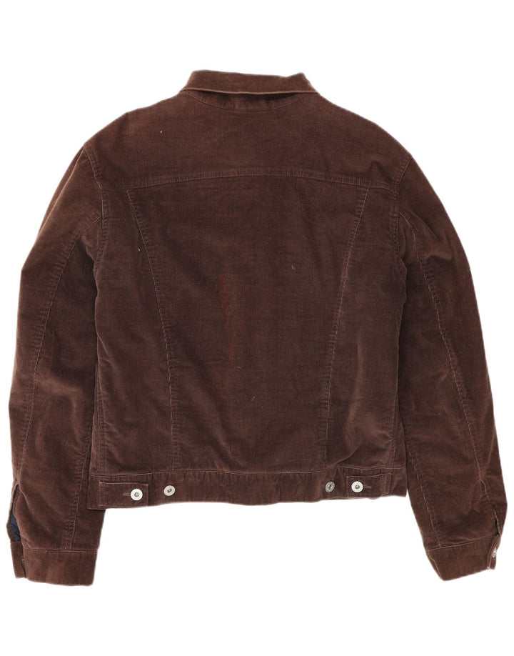 Replay Dame fløjlsjakke UK 14 Medium Brun Bomuld