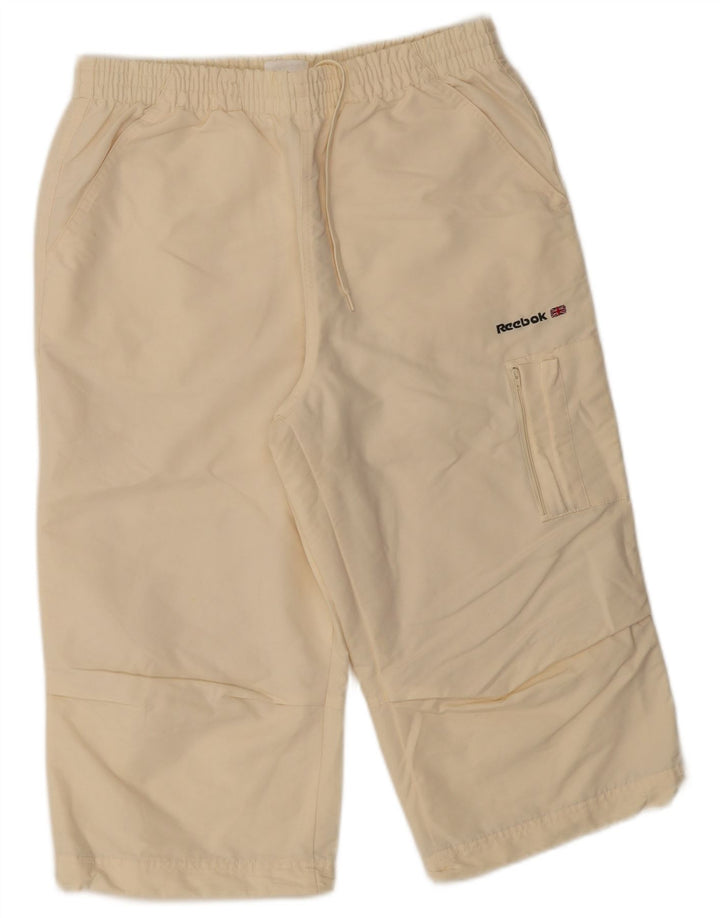 Reebok Herren Bermuda Sport Shorts Mittelbeige Baumwolle