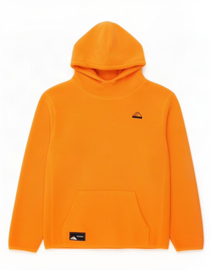 Superdry Mens Hooded Fleece Jumper Grande Laranja Poliéster
