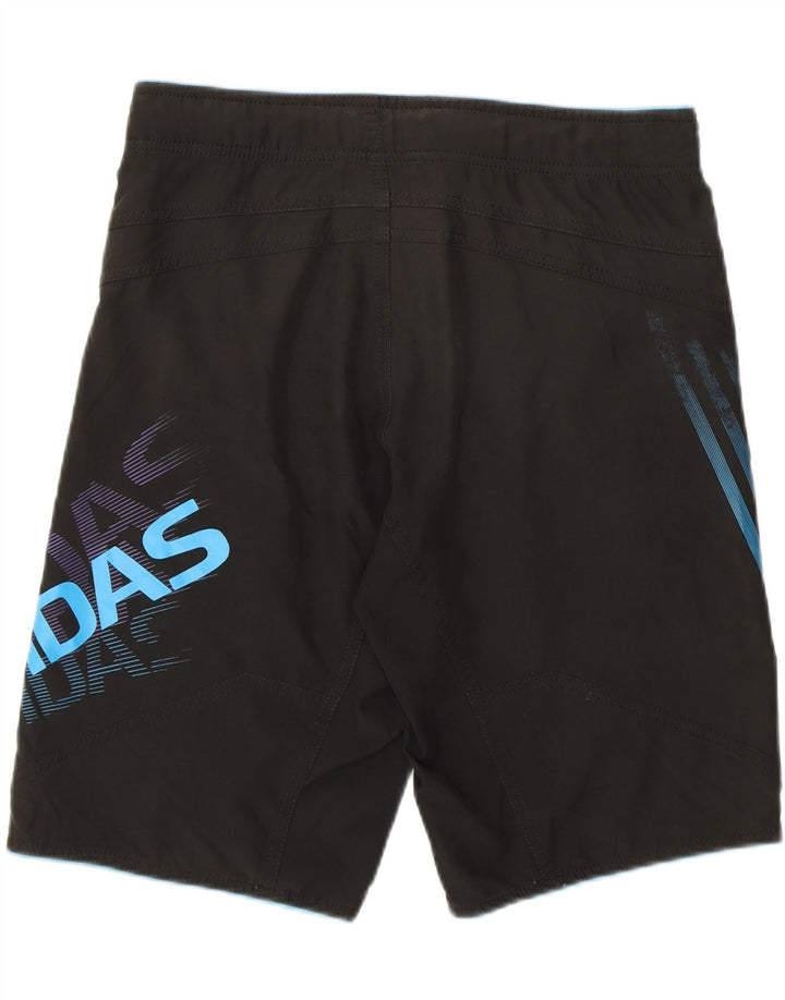 ADIDAS Mens Graphic Swimming Shorts XS  Black Vintage Adidas and Second-Hand Adidas from Messina Hembry 