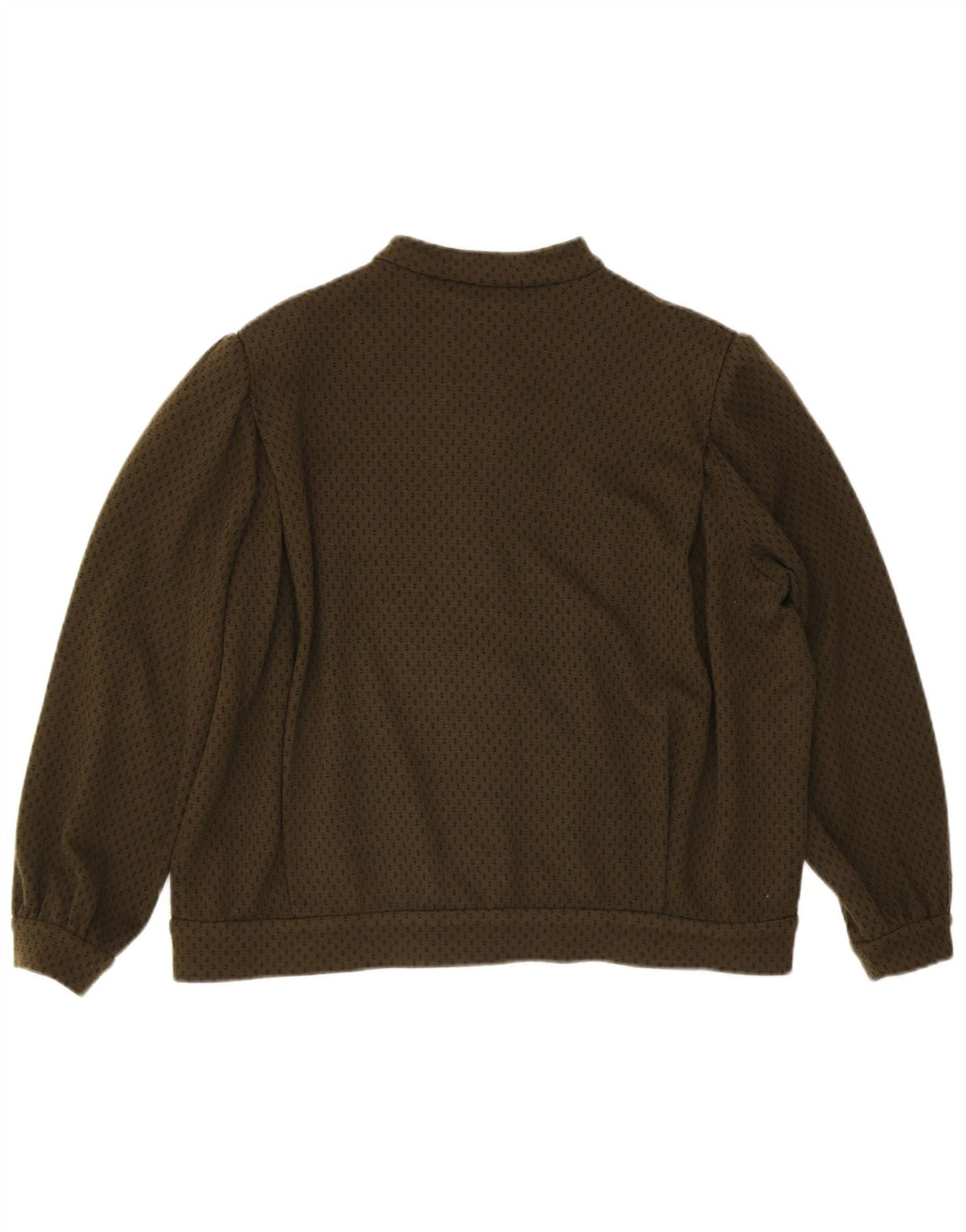 Vintage Bomberjakke til kvinder UK 20 2XL Khaki Spotted