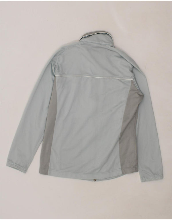 ASICS Womens Oversized Tracksuit Top Jacket UK 10 Small Blue Colourblock