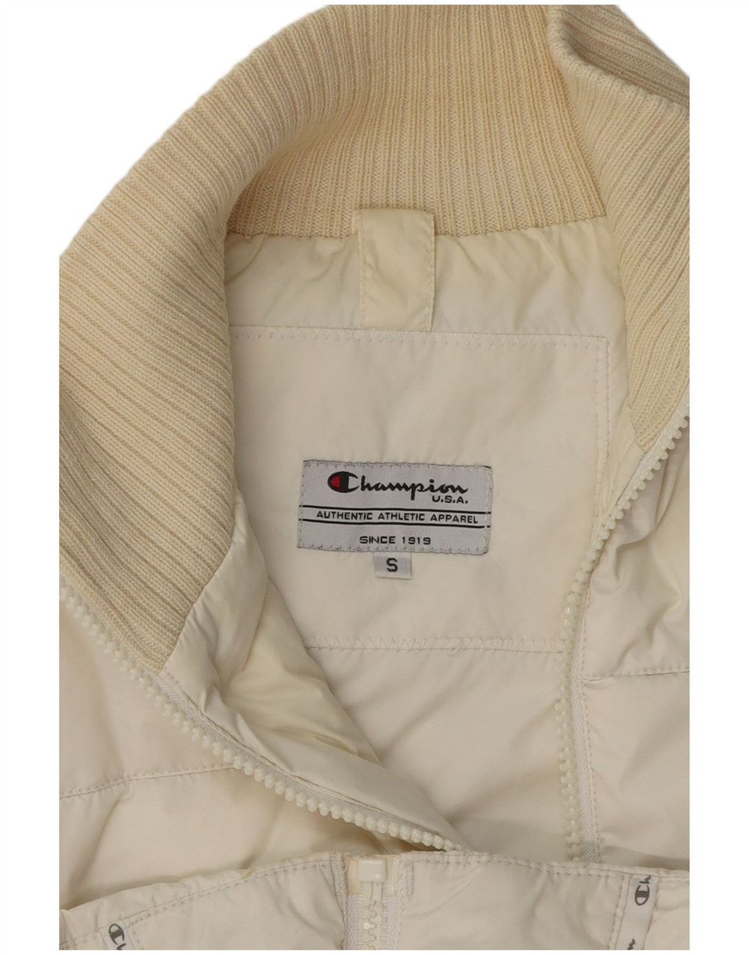 CHAMPION Womens Padded Gilet UK 10 Small White