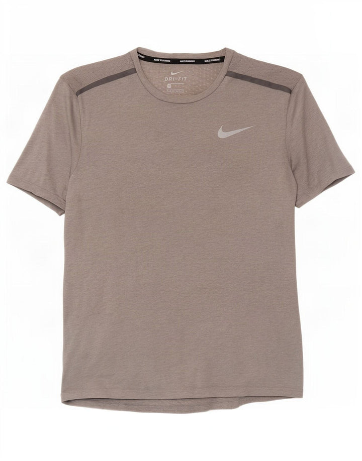 Camiseta Nike Dri Fit para hombre Top poliéster gris medio