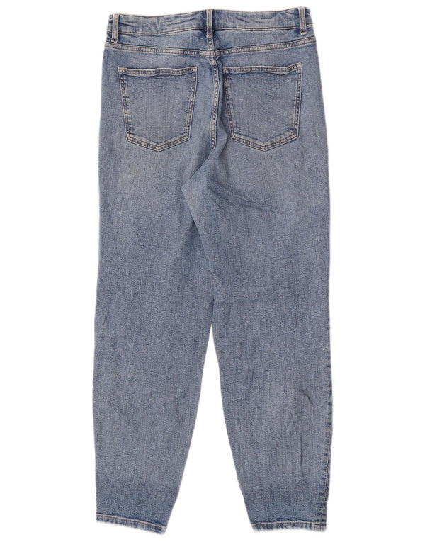 Marks & Spencer Kvinder Højtaljede tilspidsede Jeans UK 12 Medium W30 L28 Blå