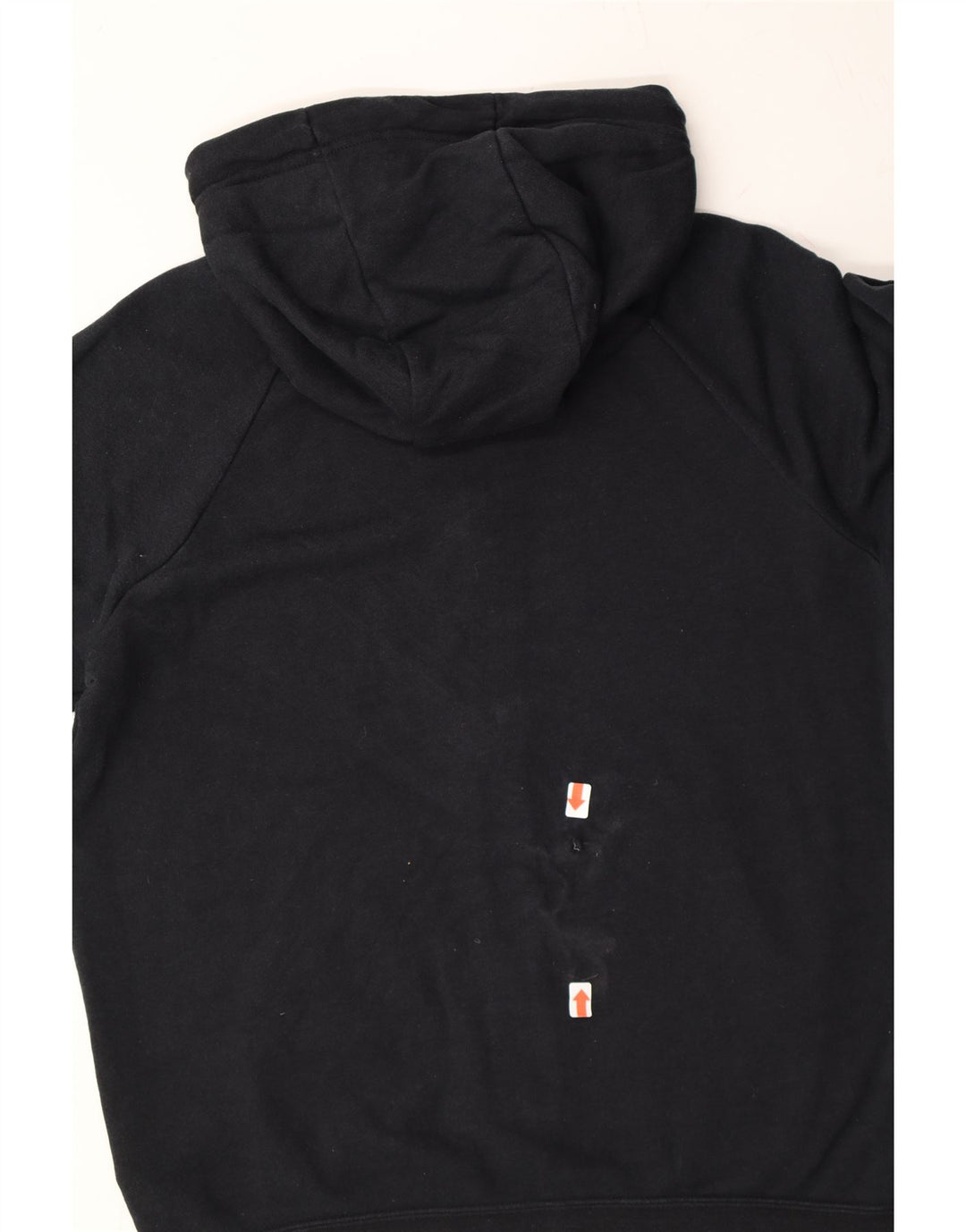 NIKE Mens Graphic Zip Hoodie Sweater XS Black Cotton Vintage Nike and Second-Hand Nike from Messina Hembry 
