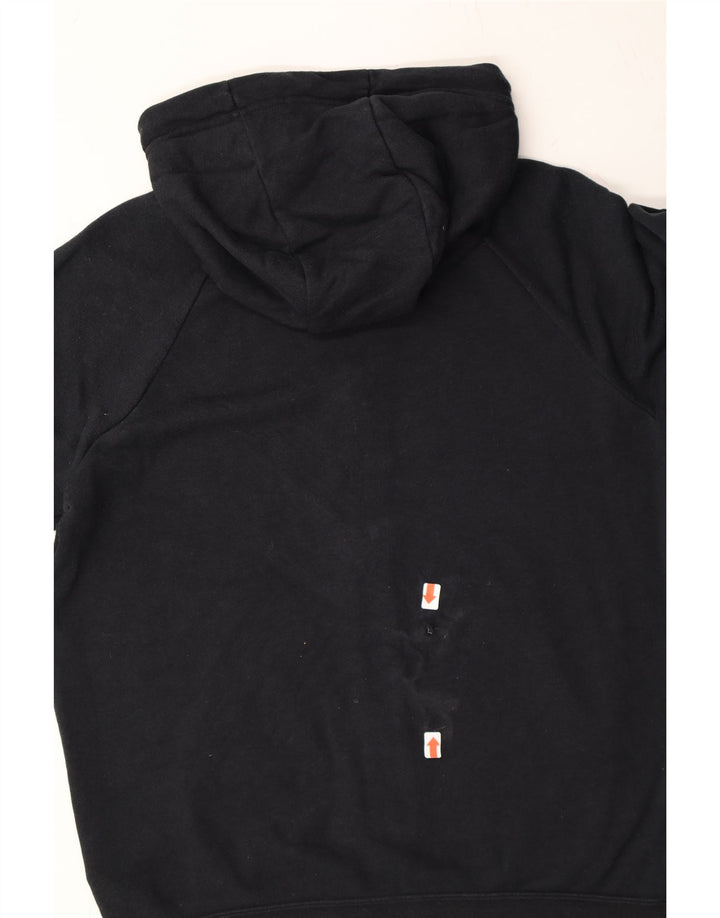 NIKE Mens Graphic Zip Hoodie Sweater XS Black Cotton Vintage Nike and Second-Hand Nike from Messina Hembry 