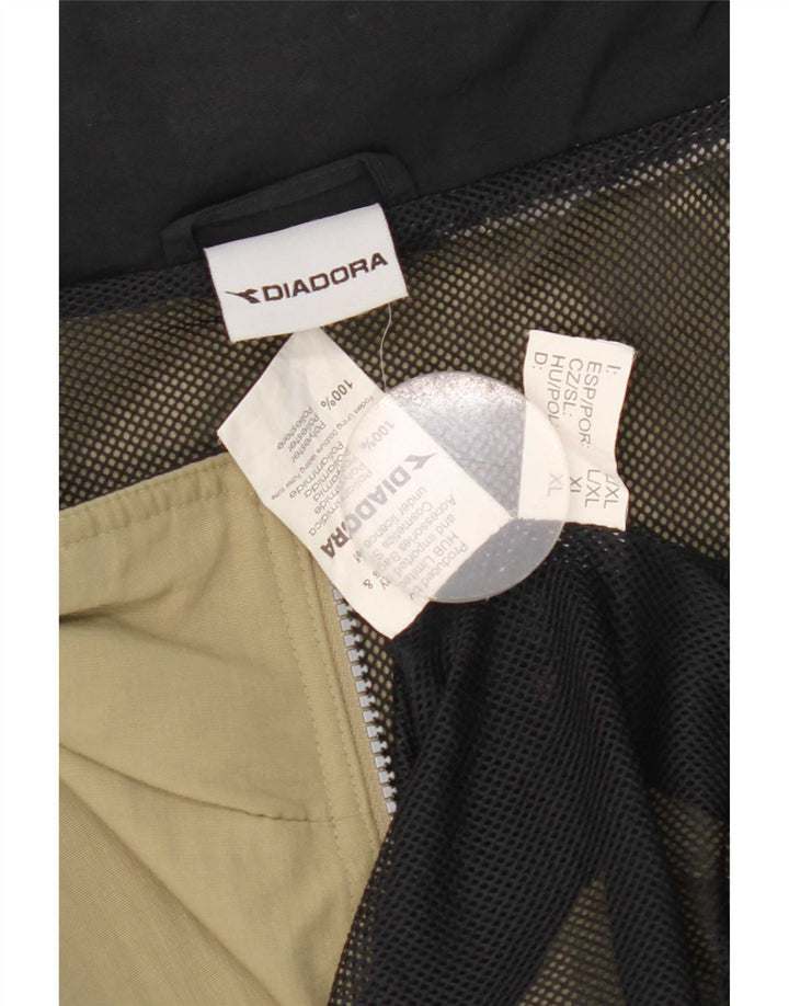 Diadora Chubasquero Hombre UK 42 XL Caqui Poliéster
