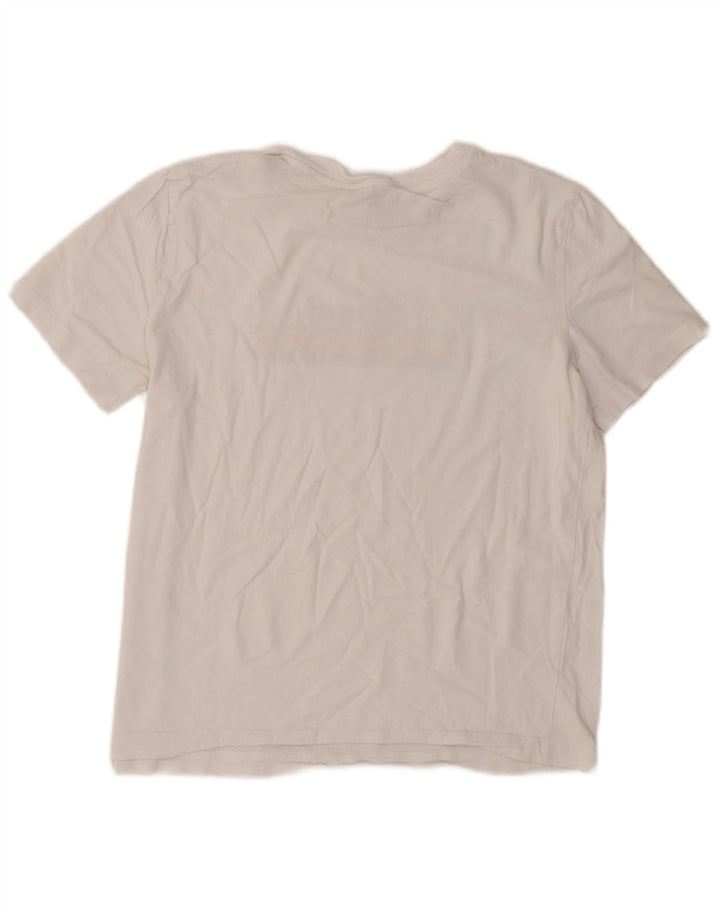 Diesel Womens Graphic T-Shirt Top UK 14 Large White
