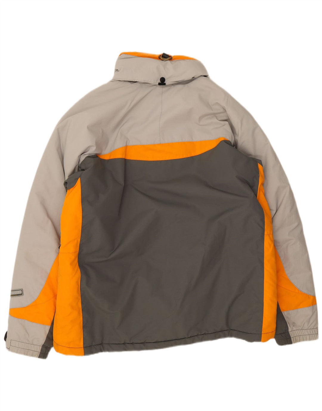 Columbia Herren-Skijacke mit Kapuze, UK 40, großes graues Colourblock-Polyamid