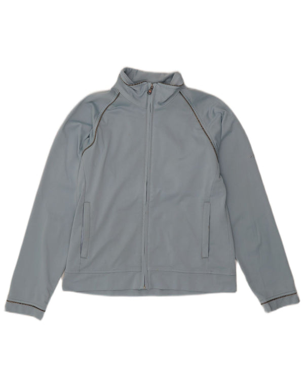 Champion Womens Tracksuit Top Jacket UK 10 Small Blue