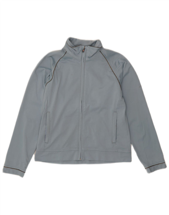 Champion Womens Tracksuit Top Jacket UK 10 Small Blue