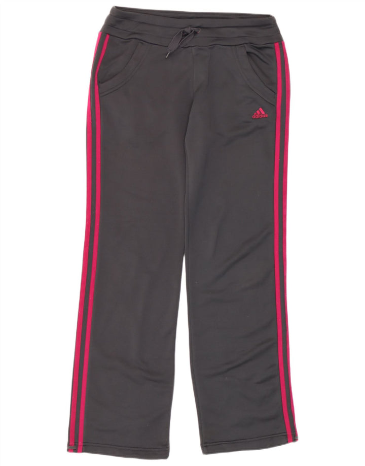 Adidas Womens Tracksuit Trousers UK 10 Small  Grey Polyester