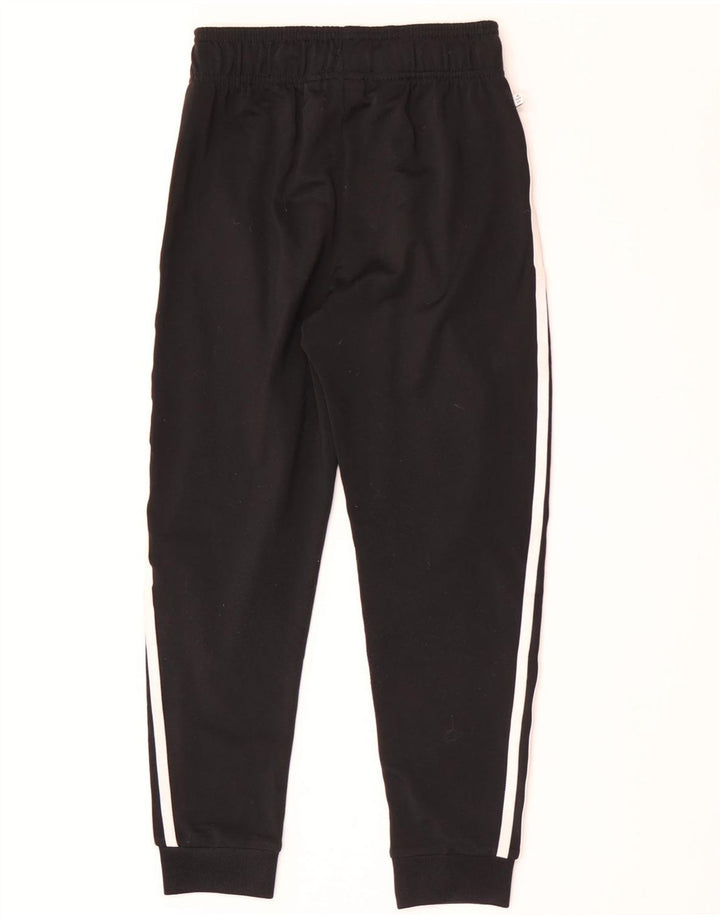 Adidas Boys Tracksuit Trousers Joggers 9-10 Years Black Polyester