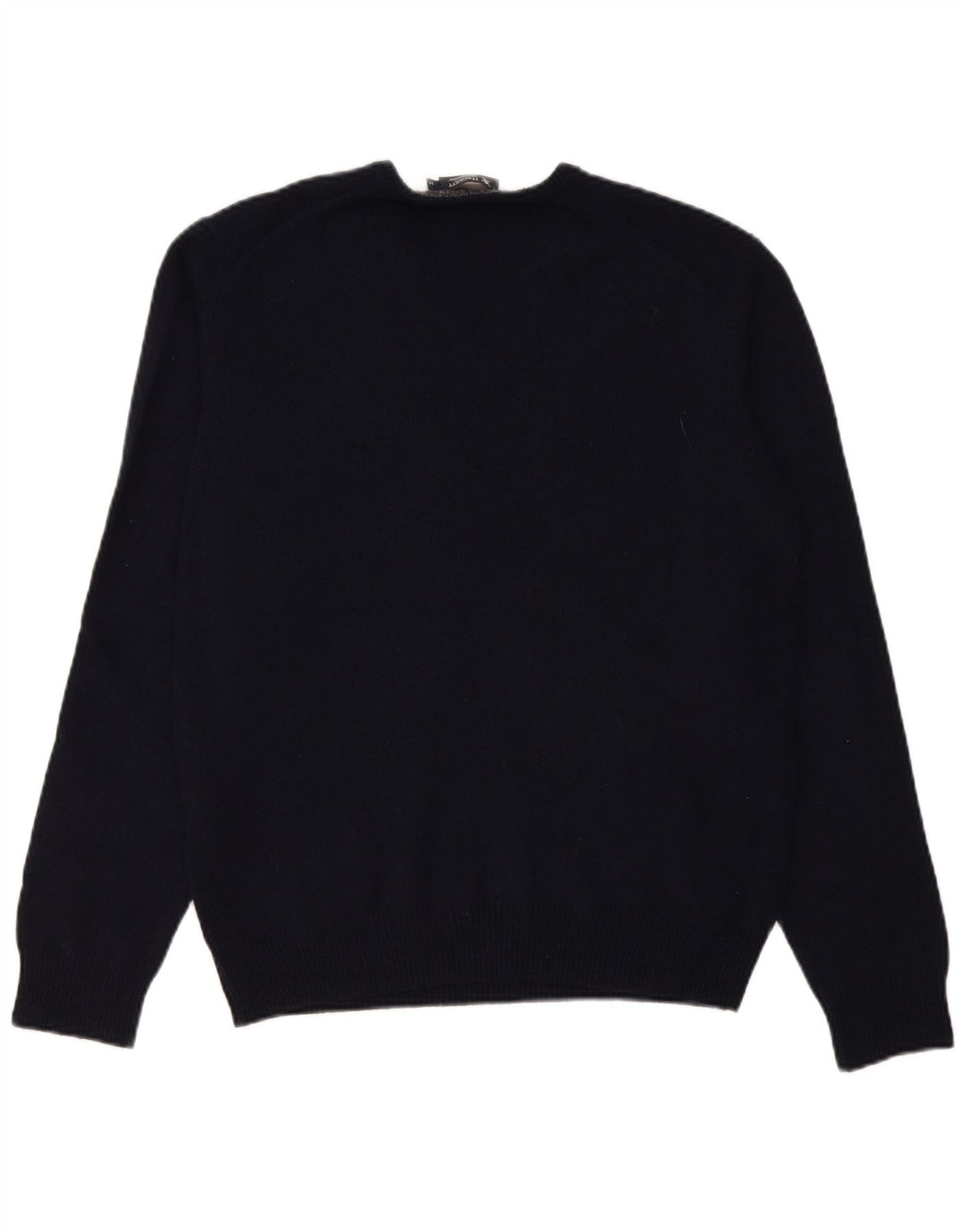 Hackett Herre V-hals sweater Medium marineblå lammeuld