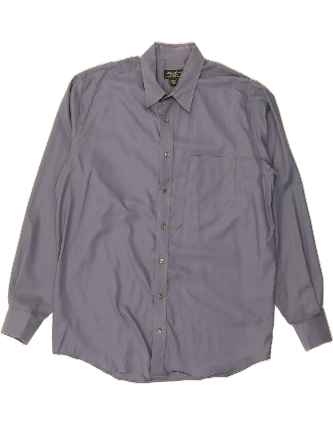 EDDIE BAUER Mens Tall Classic Fit Shirt XL Blue Cotton Vintage Eddie Bauer and Second-Hand Eddie Bauer from Messina Hembry 
