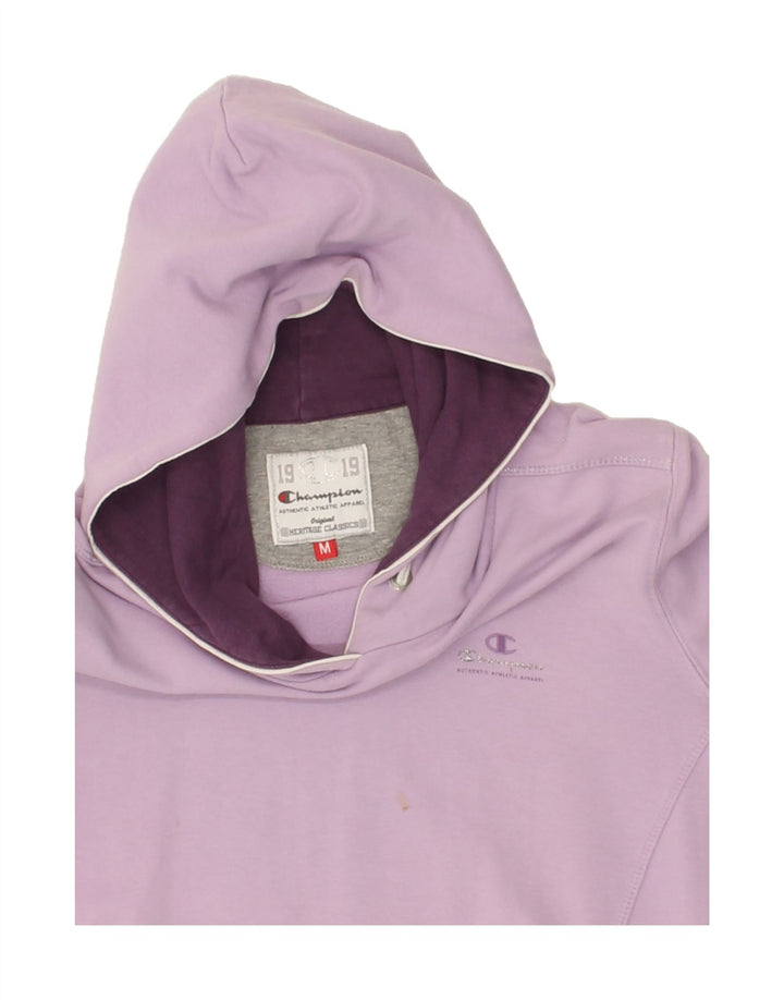 CHAMPION Womens Heritage Classics Hoodie Jumper UK 14 Medium Purple Vintage Champion and Second-Hand Champion from Messina Hembry 
