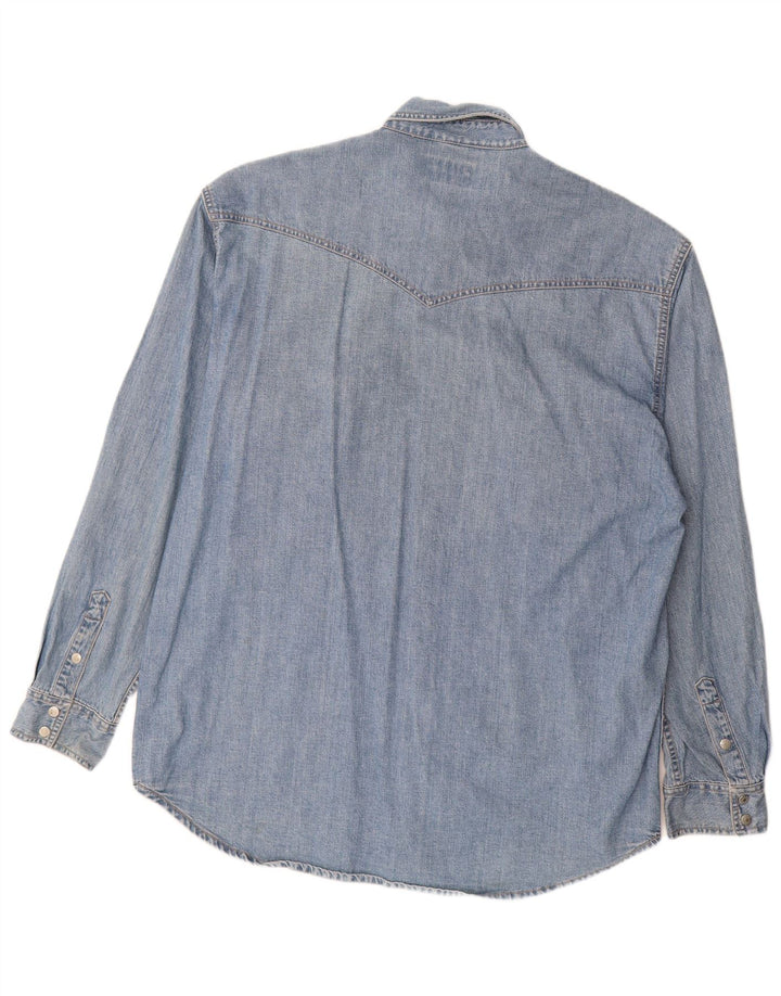 Jeanagers Mens Denim Shirt XL Blue Cotton