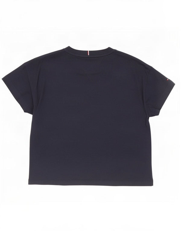 T-shirt grafica per ragazze Tommy Hilfiger Top 11-12 anni blu navy
