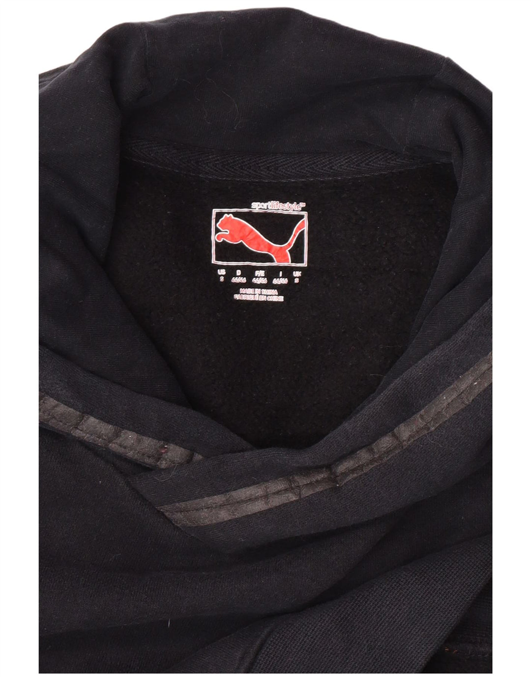 PUMA Jersey con capucha para hombre pequeño negro