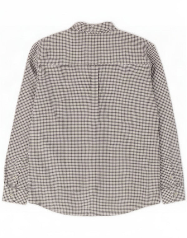 Chaps Mens Shirt 2XL White Check Cotton