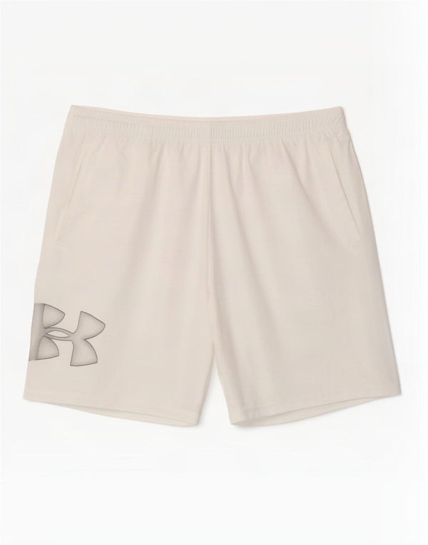 Męskie spodenki sportowe Under Armour Heat Gear Graphic XL w kolorze białym
