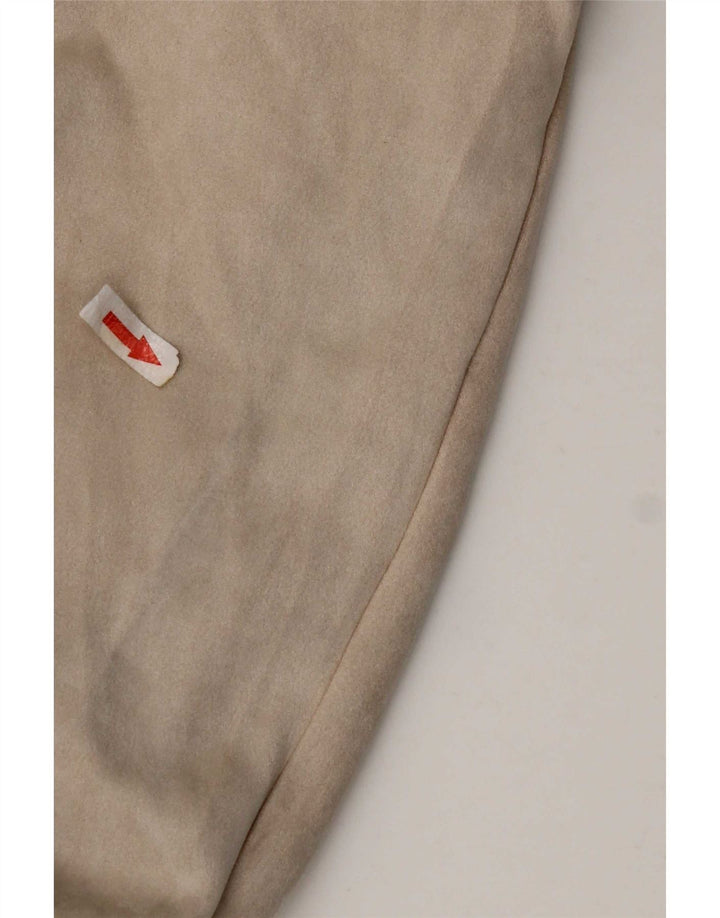 Zara Womens Oversized Bomber Jacket UK 14 Médio Bege Poliéster