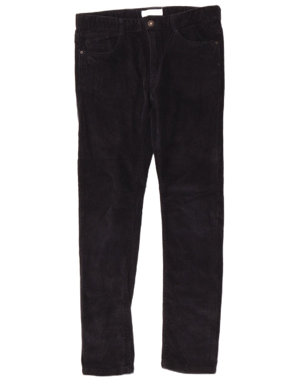 Zara Boys Slim Corduroy Trousers 13-14 Years W30 L29 Black