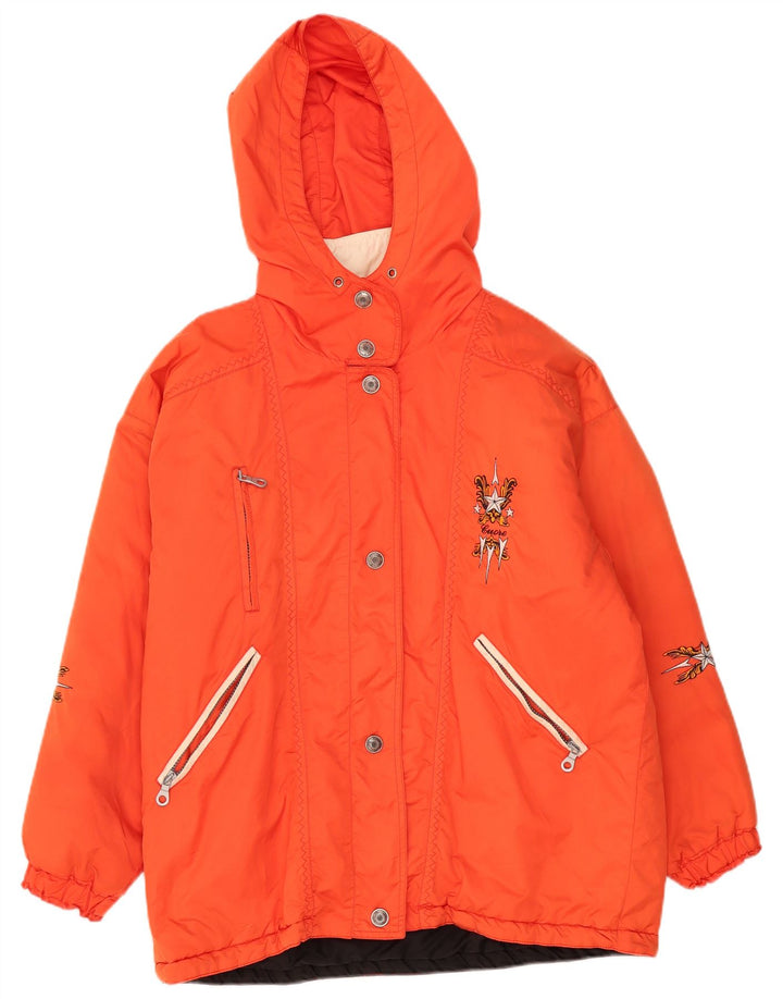 Jaqueta corta-vento feminina Cuore com capuz UK 20 2XL laranja
