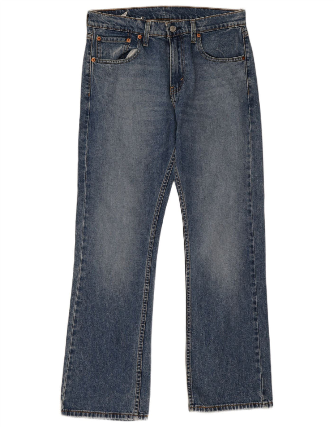 Levi's Uomo 527 Jeans Bootcut Slim W32 L30 Cotone Blu