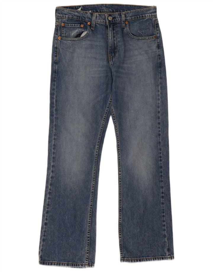 Levi's Uomo 527 Jeans Bootcut Slim W32 L30 Cotone Blu